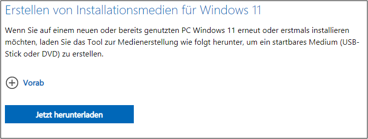Rufus-Alternative - Windows 11 Installationsmedien erstellen