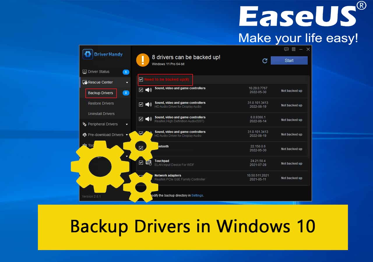 backup system drivers