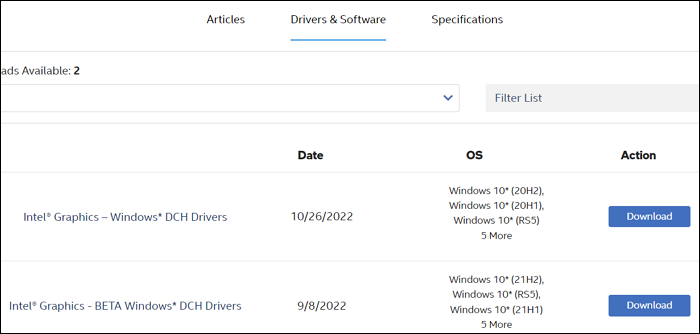 download the latest drivers