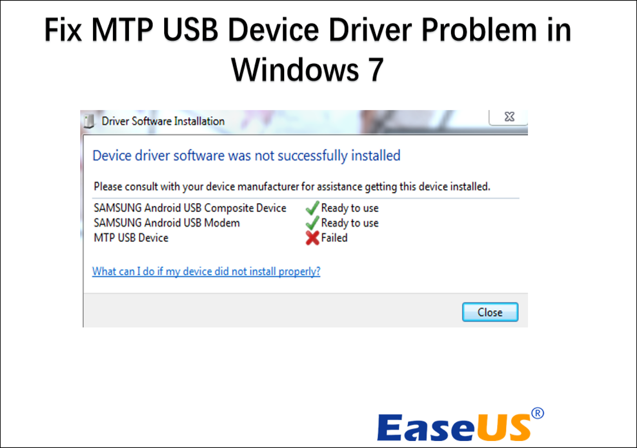 Драйвер MTP USB 64 бит Скачать для Windows 11 ПК, ноутбук