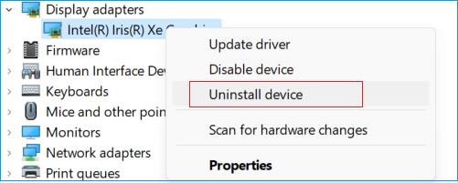 uninstall device