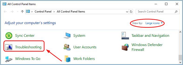 run troubleshot on pc