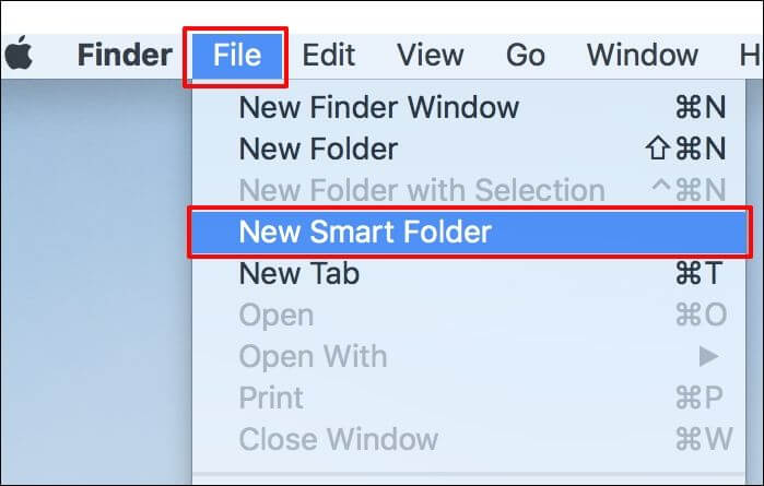 new smart folder