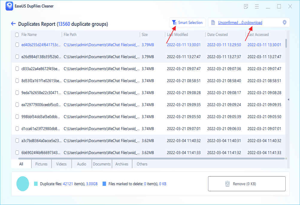 delete duplicate data step 4