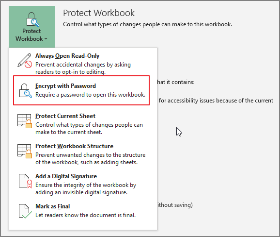 Password Protect Excel File How To Lock Excel File Windows And Mac 3616