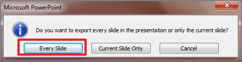 every slide current slide