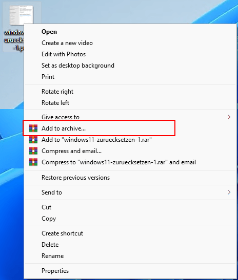 windows lock file with password