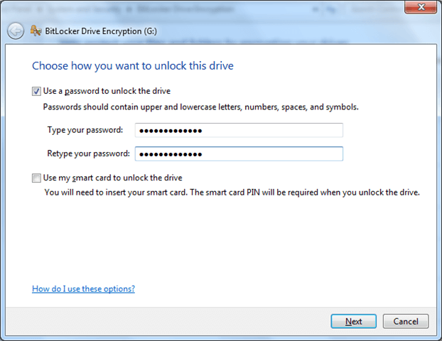 password protect a folder without software via bitlocker-4