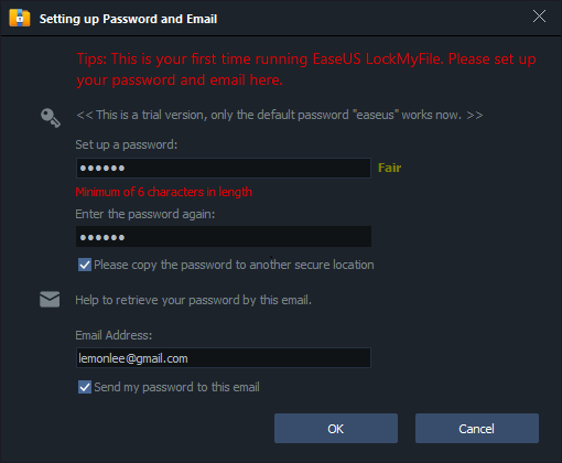 passwordbox offline mode