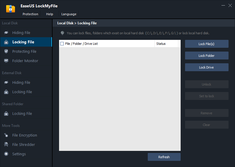 Easy File Locker | Lock Files, Folders, and Drives Free - EaseUS