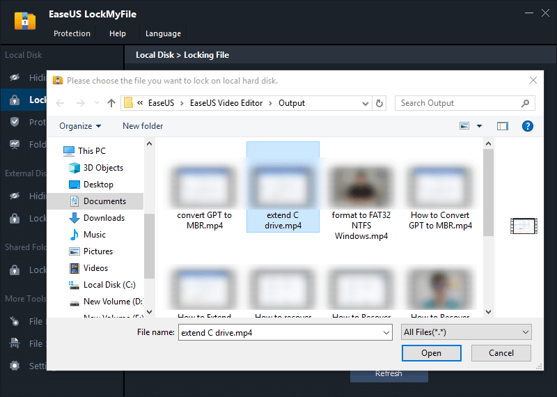 open keepsafe files on pc from sd