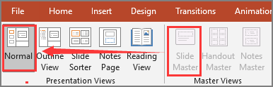 powerpoint resize master