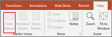 slidemaster Powerpoint