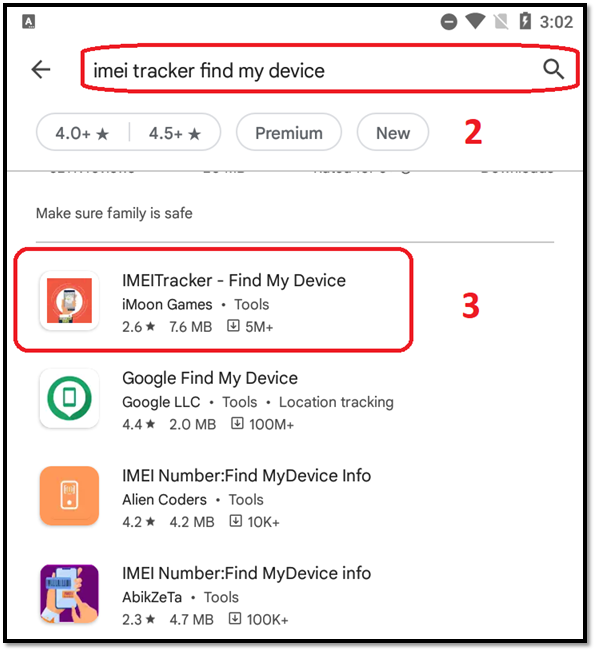 track imei number through google earth