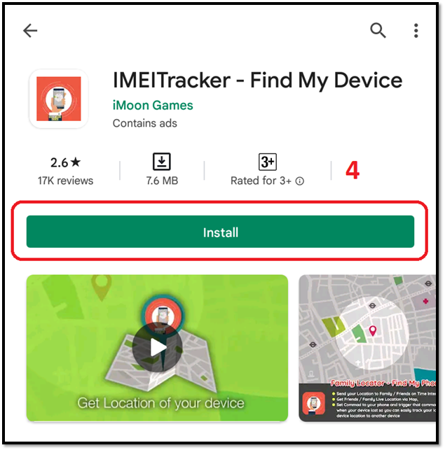 Imei store tracker app