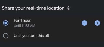 Share Location on Android