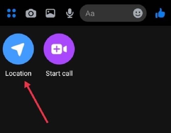 Share Location On Messenger On Android - 1