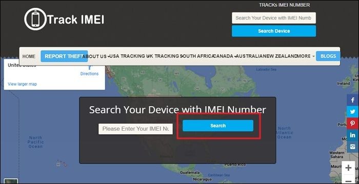 search phone using imei number