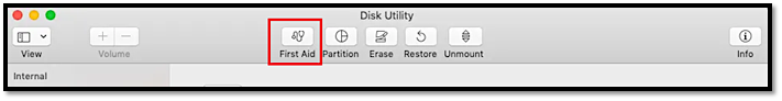 run first aid in mac