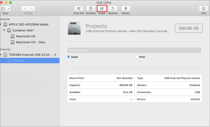formatting drive to ntfs on mac