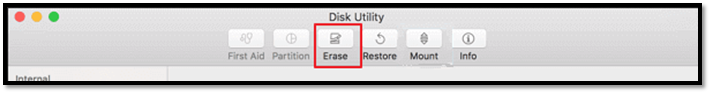 erase icon in disk utility
