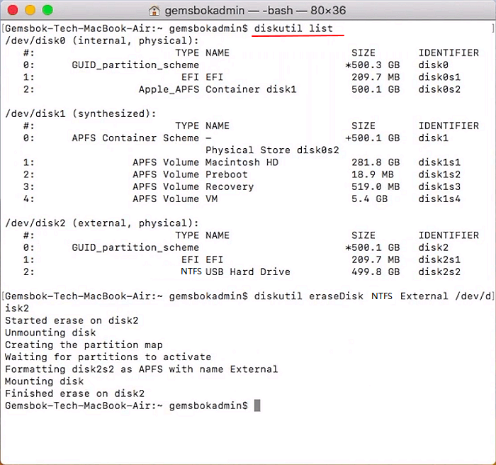 mac os partition command line