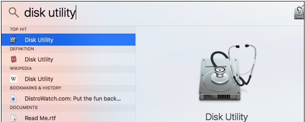 Disk utility