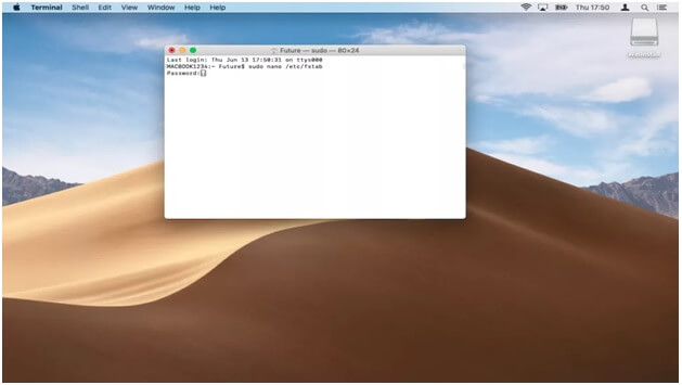 Run terninal on Mac