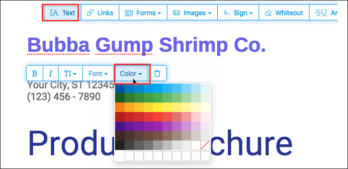 3 Simple Ways to Change Text Color in PDF - EaseUS