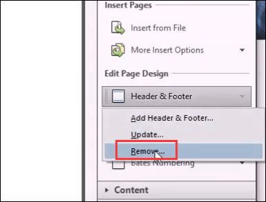 Eliminar número de páginas de un PDF