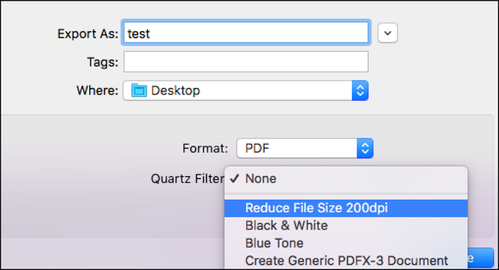 how to convert pdf to smaller size mac