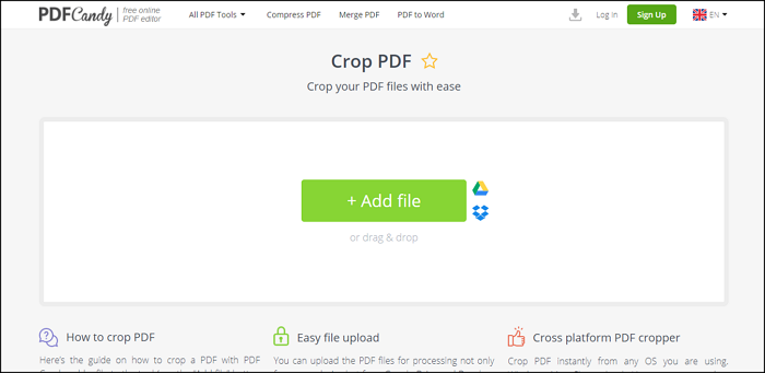 crop size pdf