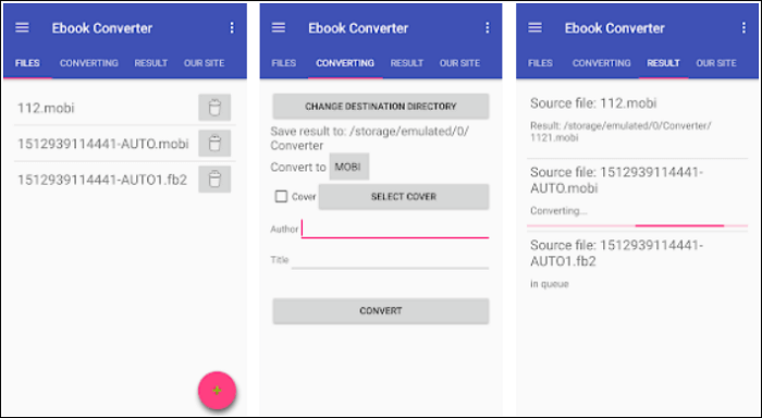 convert pdf to kindle format android