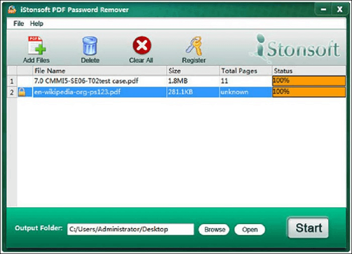 como remover a proteção de senga de PDF com iStonsoft PDF Password Remover