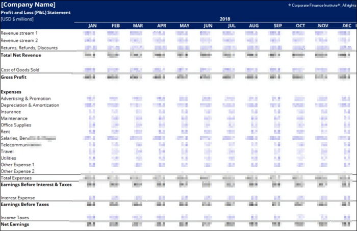 [Solved] How to Create a Profit and Loss Statement Template - EaseUS