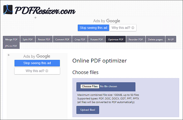 document pdf resizer