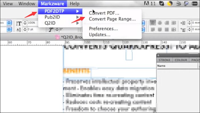 convert pdf to indesign