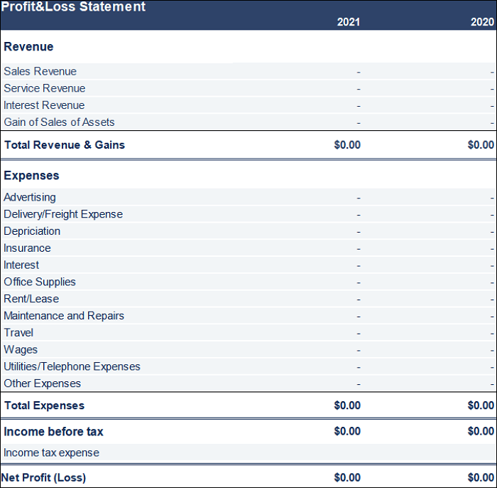 Solved How To Create A Profit And Loss Statement Template Easeus My Xxx Hot Girl 9550