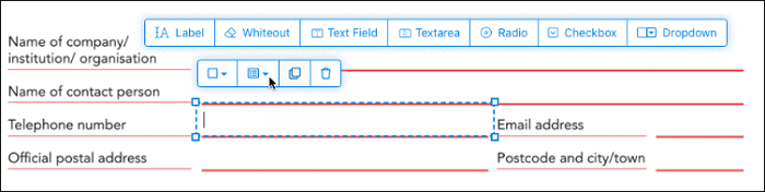 hacer formulario rellenable con sejda 