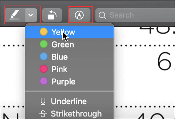 how to highlight on pdf mac