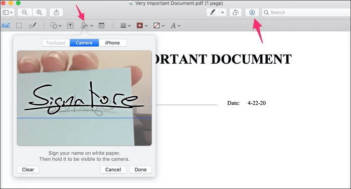 sign pdf on mac