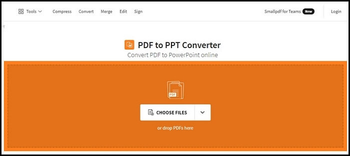 convertir pdf a google slide con small pdf