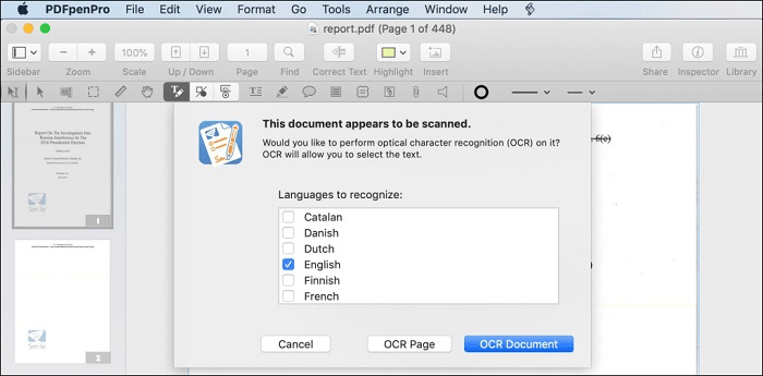 pdf file size in pdfpenpro mac