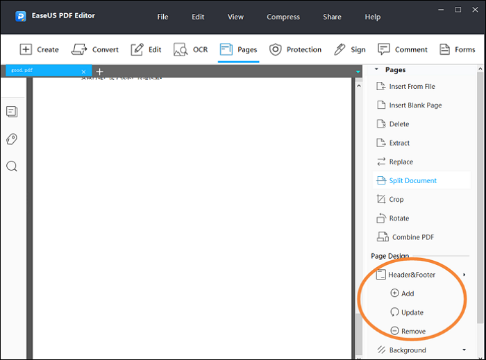 easeus pdf editor add margin two