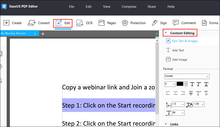 3 Simple Ways to Change Text Color in PDF - EaseUS