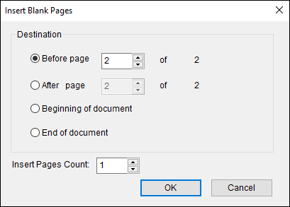 Page settings