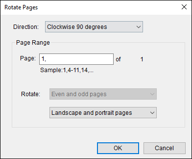 how to rotate pdf page image a few degrees