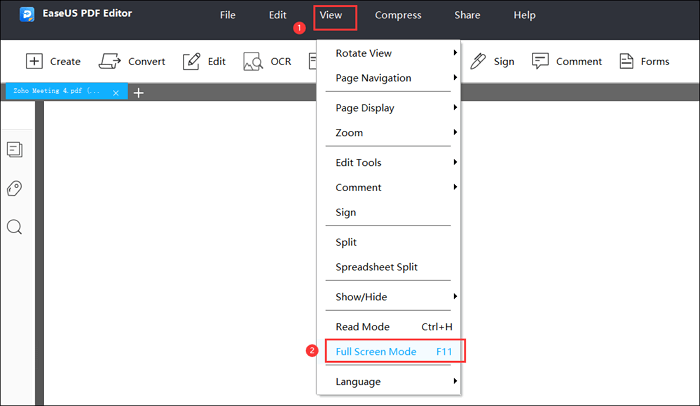 How To View A PDF In Full Screen – EaseUS