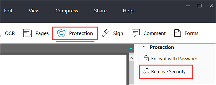 remove key from pdf
